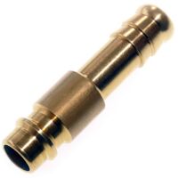 Embout pour air comprimé laiton embout cannelé male x clip male 9mm - type 26