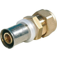 Raccord a sertir p. multicouche Transition a sertir + raccord a presser, 16x15, contour TH