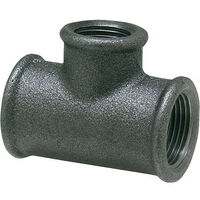 Raccord en fonte malleable, noir Piece en T 90°, 2" x 11/4" Type 130, reduit (filet femelle)