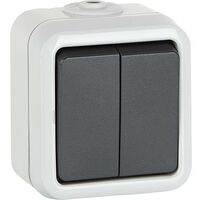 Interrupteur multi-position en saukkue PEHA IP44, gris, D625 WAB