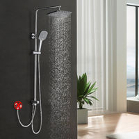 Saliscendi doccia a pioggia rubinetto braccio doccia rubinetto da parete Tubo montante 01 