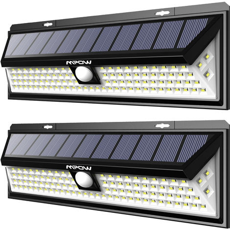 Version Puissante】Mpow 2 Pack 102 LED Eclairage Solaire Extérieur