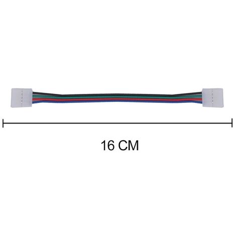 Connecteur d'angle souple sans soudure pour ruban RGB 12V