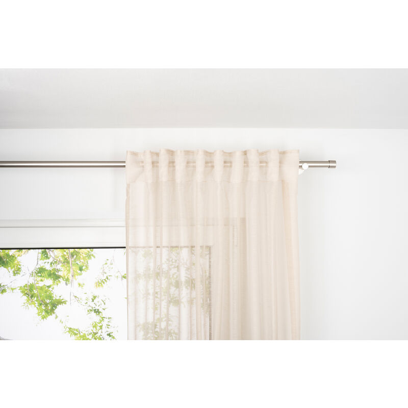Schlaufenschal Soft Gardinen - 1er Sand cm 135x245 Schlafzimmer Vorhang Set Blickdicht 