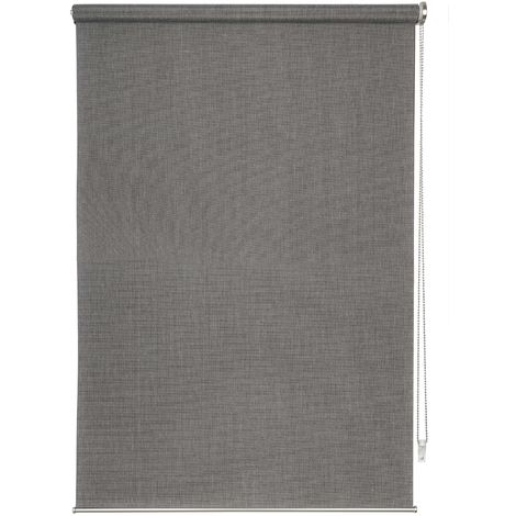 Grau Sonnenschutz - - Fenster cm innen und Blickdicht Rollo ondeco 140x160 lichtdurchlässig Design Wand-Deckenmontage, Seitenzugrollo für Cool Sichtschutz,