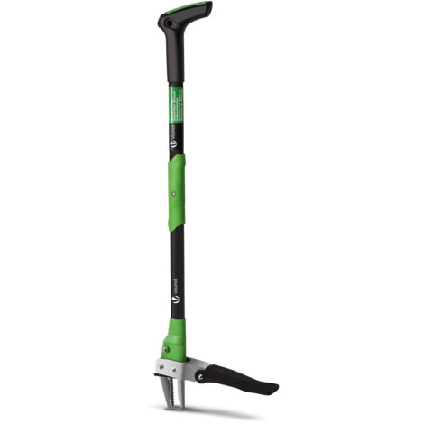 VOUNOT® Unkrautstecher Gardena mit langem Stiel und Edelstahlkrallen für Rasen, 100cm