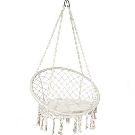 VOUNOT Hängesessel mit Kissen, Boho Hängestuhl zum Aufhängen