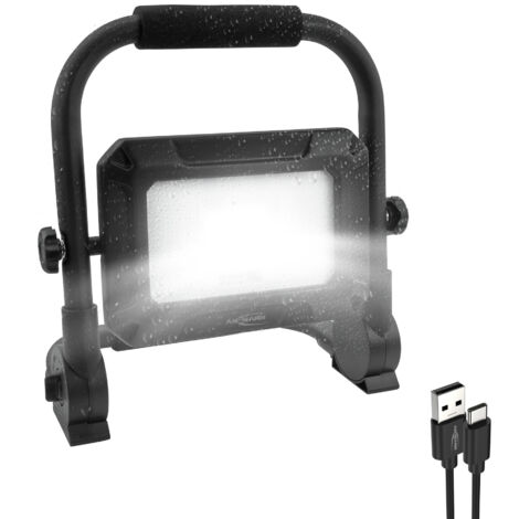 ANSMANN Projecteur à LED, robuste, protégé contre les projections d'eau, très lumineux, rechargeable (1/9)