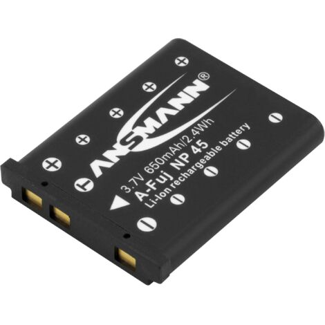 Ansmann A-Fuji NP 45 Batterie pour appareil photo Remplace l'accu d'origine NP-45 3.7 V 650 mAh S152571 (1/4)