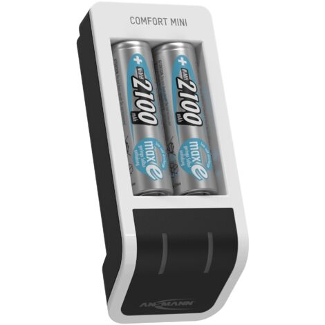 ANSMANN Chargeur de piles Comfort Mini « Perfect 7 » (1 pièce) + 2 piles HR6 (1/5)
