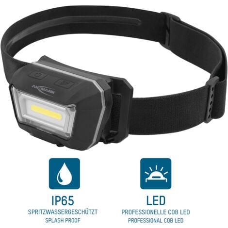 ANSMANN Lampe frontale HD280RS 280 lm 21 m (1 pce)