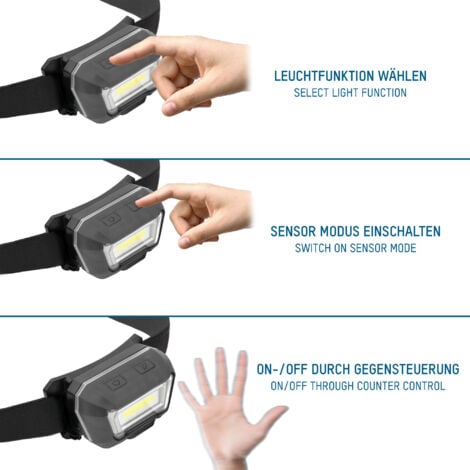 ANSMANN Lampe frontale HD280RS 280 lm 21 m (1 pce)