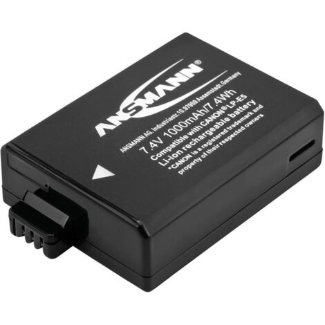 ANSMANN Batterie pour appareil photo A-Can LP E5 7,4V 1000 mAh (1 pce) (1/4)