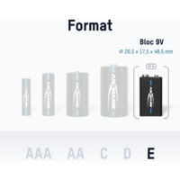 ANSMANN Piles 6F22 9V 280 MAh NiMH Rechargeables (Lot De 2