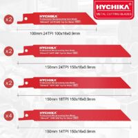 HYCHIKA 32 Lames De Scie Sabre Pour Bois Et Métal - Avec Boîtier Organisateur