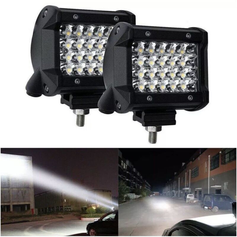 4X 42W LED LUCE FARO LAMPADA DA LAVORO FARETTO AUTO Barca Camion Klw Suv 12v 24v - Foto 6