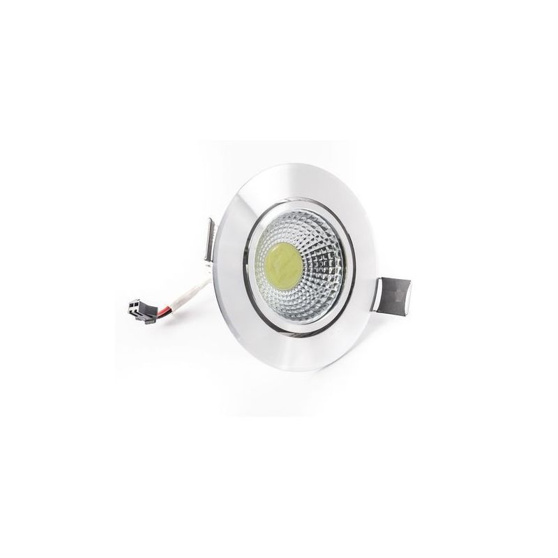 Chip led cob round 5w 220v bianco freddo 6500K 200mA 27x27mm per faretti