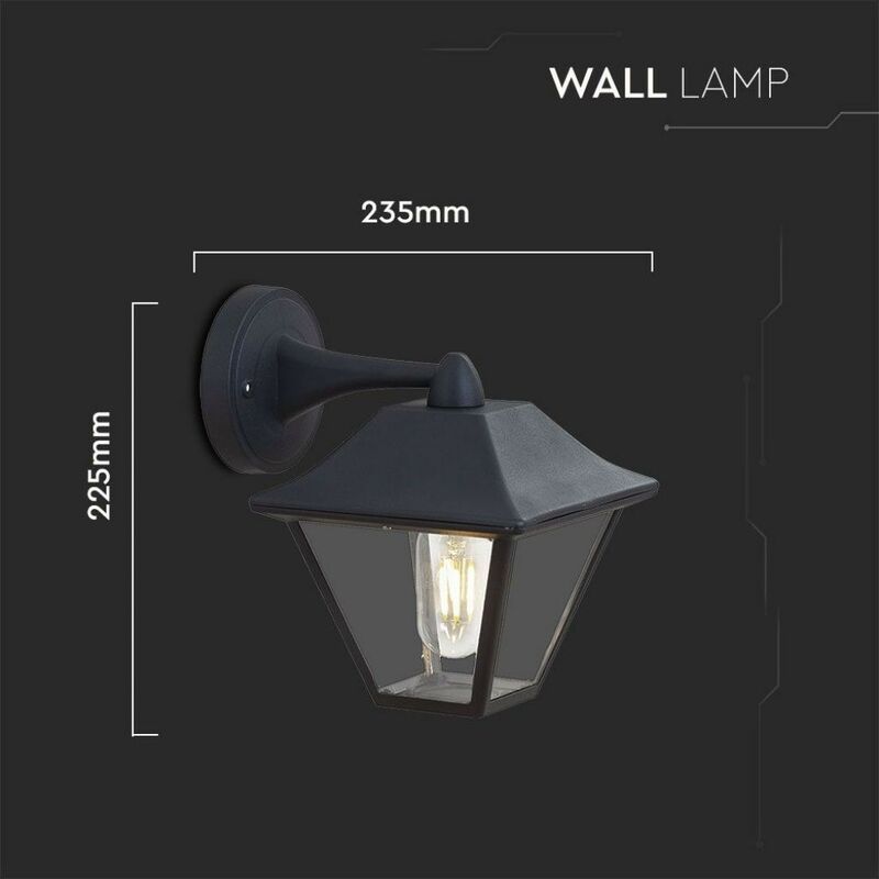 VT-760 PORTALAMPADA DA GIARDINO 220v WALL LIGHT DA MURO PER