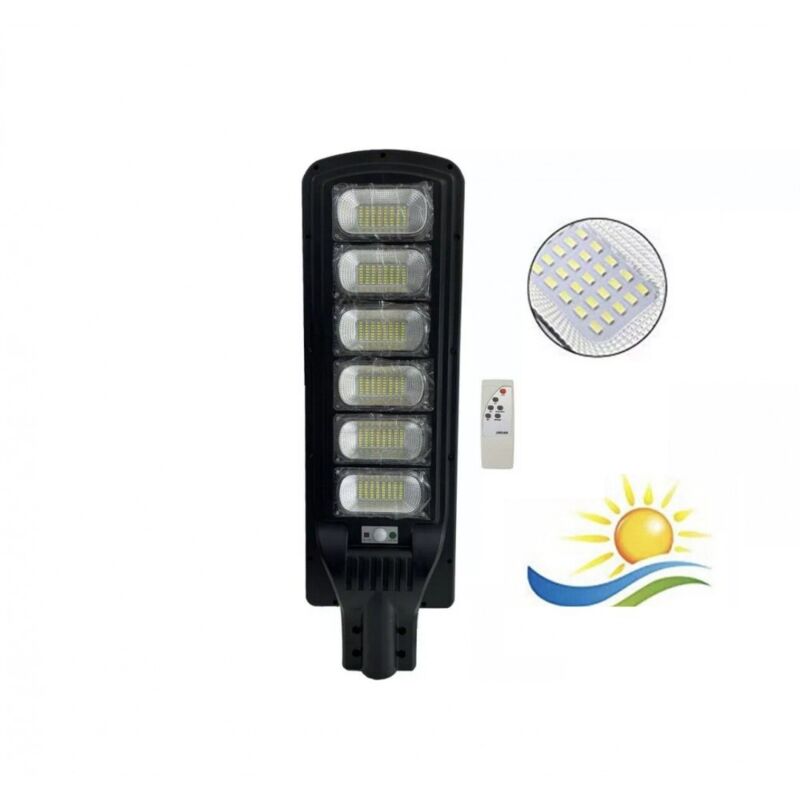 Lampione Faro Faretto 300w Led Pannello Energia Solare Fotovoltaico Crepuscolare Batteria Lampione Faro Faretto 300w Led Pannello Energia Solare Fotovoltaico Crepuscolare Batteria