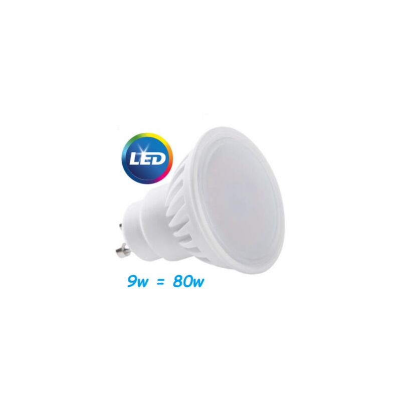 Lampadina 9W Faretto GU10 in Ceramica 120°Luce 3000K 4000K 6000K 800Lm  Bianco Freddo