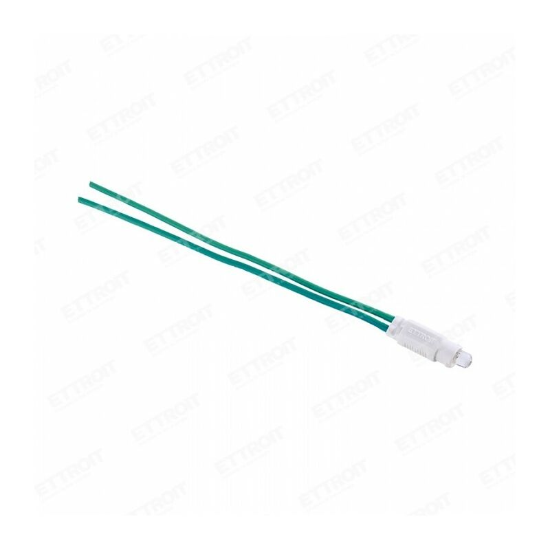 Voyant Lumineux LED Sur Rail DIN 1 Module - 230V AC, Couleurs Vert, Jaune, Rouge, Bleu, Blanc (vert)