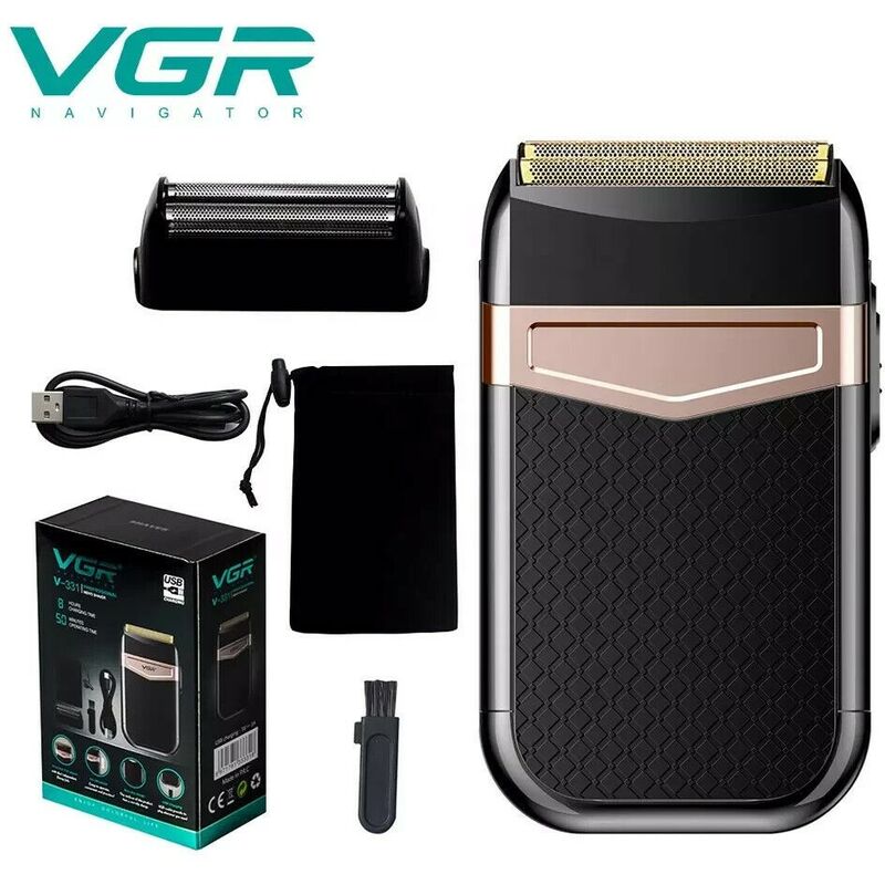 Rasoio elettrico professionale da uomo tascabile VGR V-331 RICARICABILE USB  5W