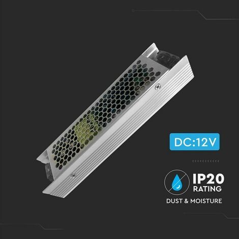 Alimentatore LED Slim Power Supply - 120W 12V 10A Metal