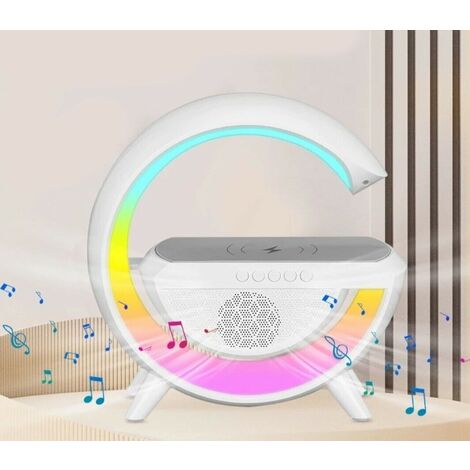Lampada Da Tavolo 3in1 Con Caricabatterie Wireless Altoparlante Bluetooth  BT2301