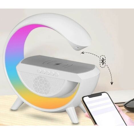 Lampada Da Tavolo 3in1 Con Caricabatterie Wireless Altoparlante Bluetooth  BT2301