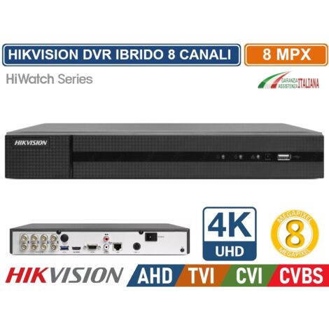 Hikvision HWD-7108MH-G4 Hiwatch Turbo HD series - dvr 4K hd - 8ch@8Mpx - 5in1 - TVI/AHD/CVI/CVBS/IP p2p - h.265+