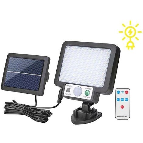 Luce Solare Led Esterno Faretto Led Da Esterno Solare, [268LED/ 5Modes/ 7M]Faro Led Esterno Co Faretto Con Sensore Movimento