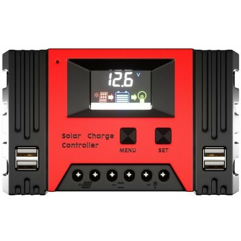 Controller Regolatore 80A Di Carica Batteria del pannello solare 12V/24V PWM