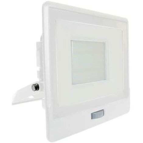 V-TAC Faro LED Chip Samsung 50W con Sensore PIR Cavo 1m Colore Bianco Bianco Freddo IP65