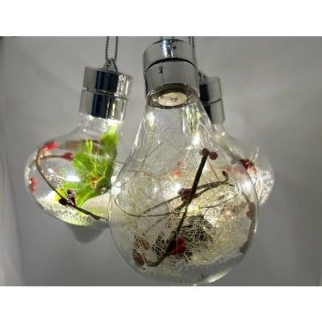 lampadine LED per Albero di NATALE lampada ornamento decori luce calda a  pile 1