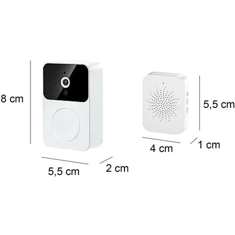 Campanello Wireless Con Fotocamera 1080P - Video Citofono WiFi, Visione Notturna, Rilevamento Movimento, Impermeabile IP65