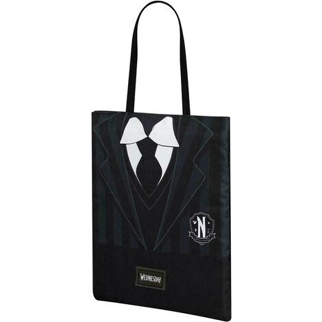 MERCOLEDÌ NERO BORSA SHOPPING BAG MERCOLEDÌ UNIFORME (1/2)