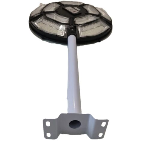 Lampione SOLARE 1000W Faro LED Sensore Crepuscolare E Movimento Luce Fredda IP66