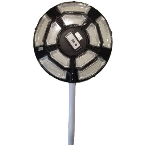 Lampione SOLARE 1000W Faro LED Sensore Crepuscolare E Movimento Luce Fredda IP66