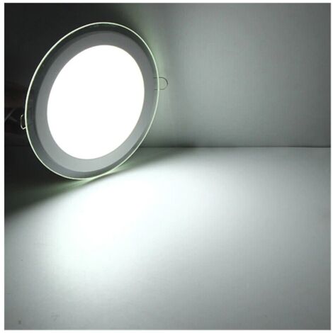 Applique Anello In Vetro Da Parete Luce Bianca Lampada Led Interno - Foto 9