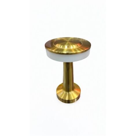 LAMPADA DA TAVOLO TOUCH LED RICARICABILE USB LUCE DECORATIVA 3 COLORI SENZA FILI  oro