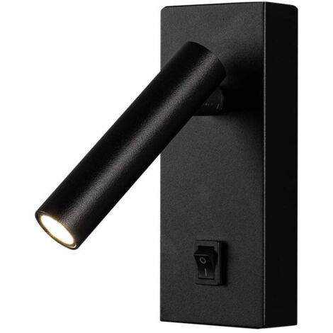 V-TAC Applique da Hotel per Lettura LED 2W Colore NERO O BIANCO  Nero - Bianco Caldo