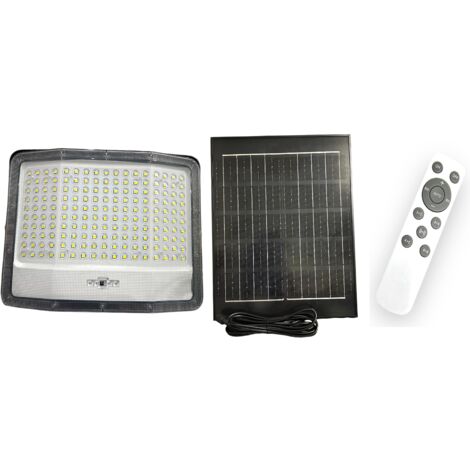 FARO LED PANNELLO SOLARE nero 200W 400W 600W 800W 1000W CREPUSCOLARE ip65 80lm/W  1000