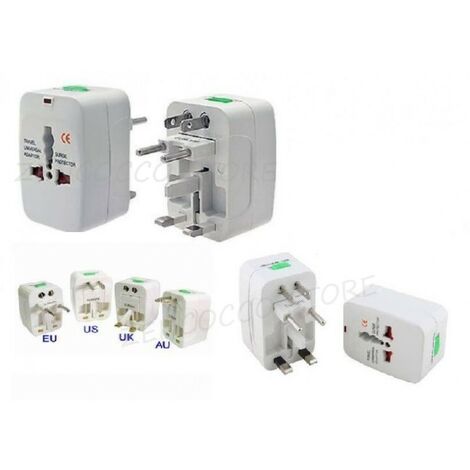 ADATTATORE INTERNAZIONALE CORRENTE UNIVERSALE PRESA ELETTRICA SPINA DA VIAGGIO