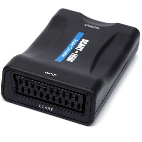 CONVERTITORE DA SCART A HDMI ADATTATORE VIDEO AUDIO STEREO TV 1080P FULL HD