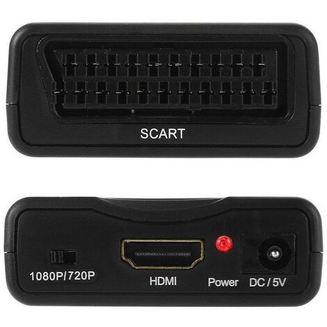 CONVERTITORE DA SCART A HDMI ADATTATORE VIDEO AUDIO STEREO TV 1080P FULL HD