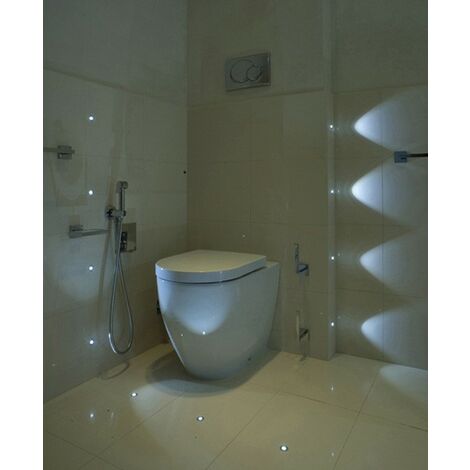 1W Faretto Incasso led Puntoluce 220V Rotondo Argento 100lm  Bianco Freddo