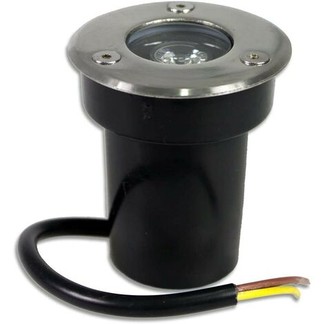 1W Faretto Incasso 1 LED da Esterno 220v Segnapasso Calpestabile IP65  Bianco Freddo