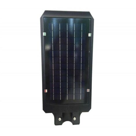 Lampione stradale faro 440 led 180w con pannello solare luce fredda 6500k crepuscolare ip65