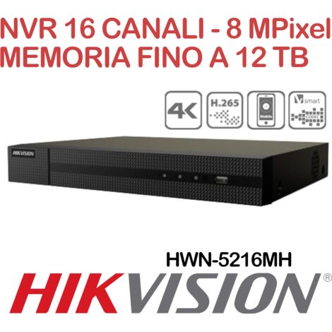 HIKVISION HIKVISION NVR 16PORTE FINO 8MPX HWN-5216MH HWN-5216MH (1/2)
