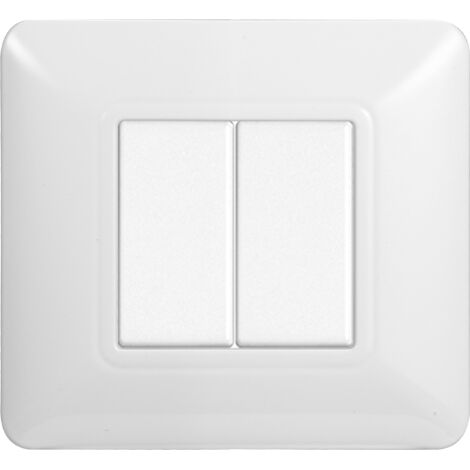ETTROIT PLACCA PLASTICA 2P BIANCA compatibile matix bticino MT83201